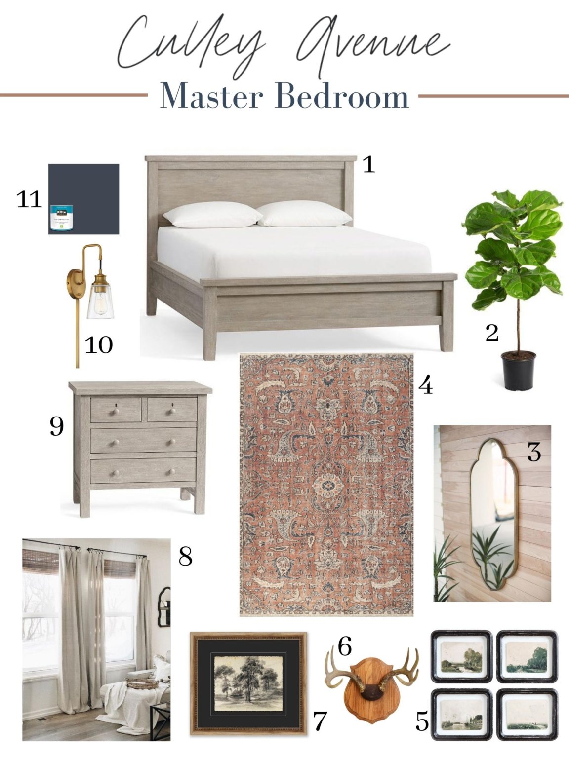Farmhouse Master Bedroom Remodel on a Budget - Culley Avenue