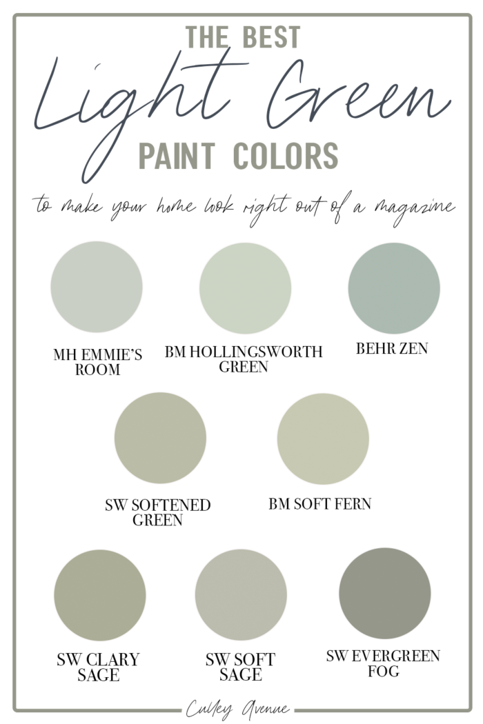 The Best Light Green Paint Colors To Inspire Your Next Room Makeover